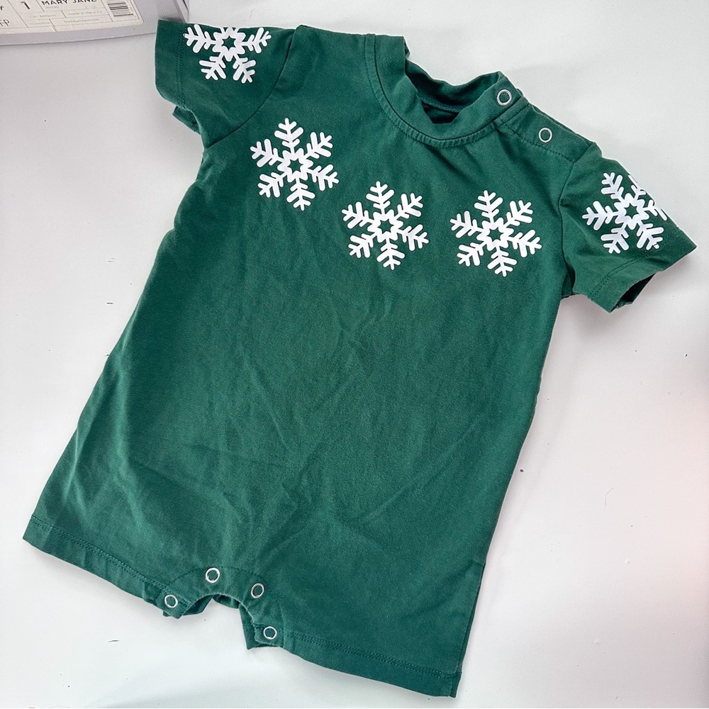 Taylor Joelle Mickey Christmas Inspired baby Romper for Disney Parks